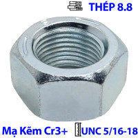Tán Thép Mạ Kẽm Trắng Cr3+ GR 5 UNC 5/16-18