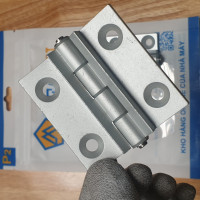 Bản Lề Lá Chặn Góc Nhôm Hợp Kim Mạ Anodized Trắng (HHPSNH8-135) L 63 mm