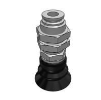 Bộ Nấm Hút Chân Không Và Giá Đỡ, Nitrile, O.D 25 mm, Pisco VPA25BN-6J
