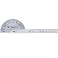 Thước đo góc bán nguyệt (phủ SATIN) Niigata Seiki PRT-19S (100mm/1mm)