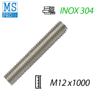 Ty Ren Inox 304 M12x1000