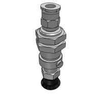 Bộ Nấm Hút Chân Không Và Giá Đỡ, Silicone Dẫn Điện, O.D 15 mm, Pisco VPC15-6RSE-6J