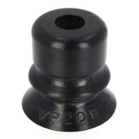 Đầu Nấm Hút Chân Không Dạng Lò Xo, Cao Su Nitrile Dẫn Điện (Điện Trở Thấp), O.D 20 mm, Pisco VP20BNE