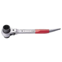 Cờ Lê 2 Đầu Tuýp Đuôi Chuột Cong Ngắn 17x21 mm Top Kogyo RM-17X21A