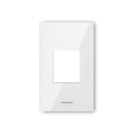 Mặt Công Tắc Panasonic WEGH68029CW-VN cho ổ đơn 3 chấu (Nhựa Acrylic ) màu trắng