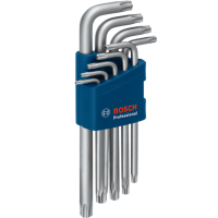 Bộ Lục Giác Đầu Bông Chữ L 9 Chi Tiết Bosch 1600A01TH4