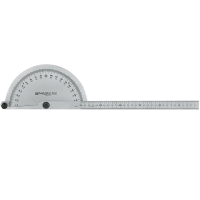 Thước đo góc bán nguyệt (phủ SATIN) Niigata Seiki PRT-300S (300mm/1mm)