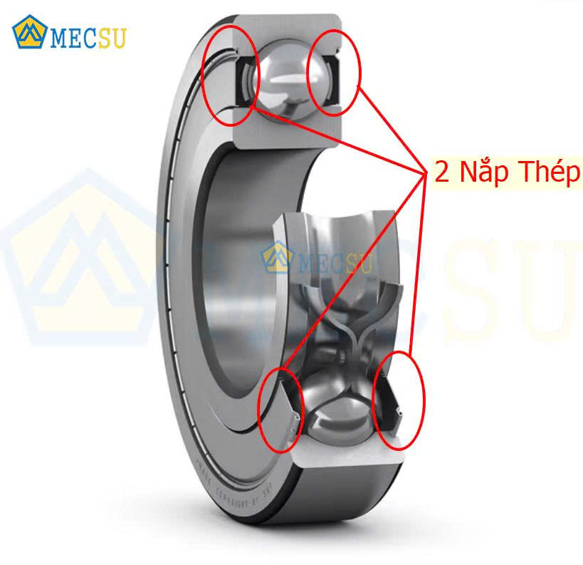Ký hiệu "2Z" - Dây thép không tiếp xúc bên trong